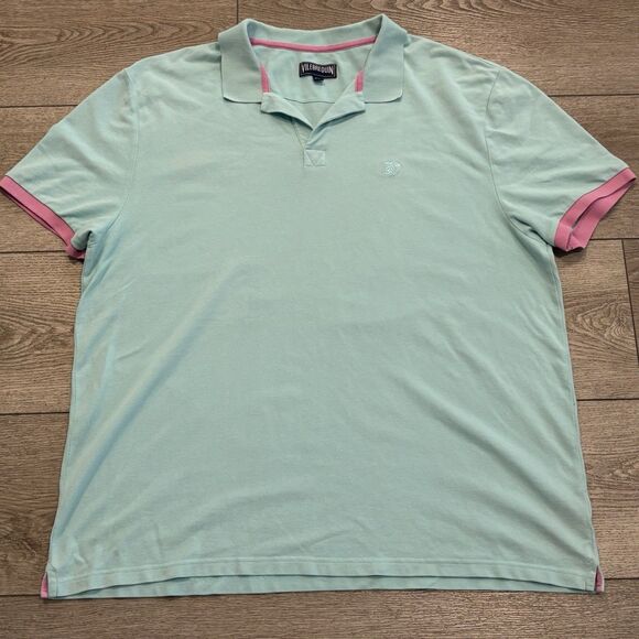 Vilebrequin Turtle Two Tone Polo Shirt 4XL Preppy Classic Colorful Golf - Picture 1 of 8